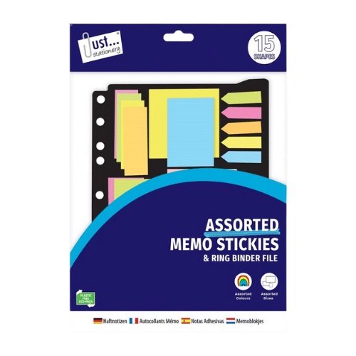 Folder Pack of Neon Memo Stickers