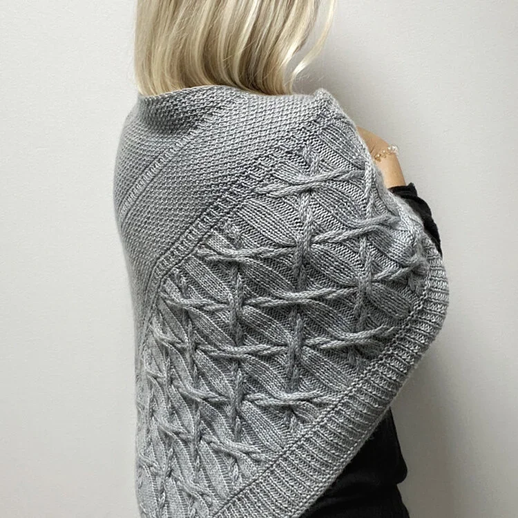 Wintry Lake shawl