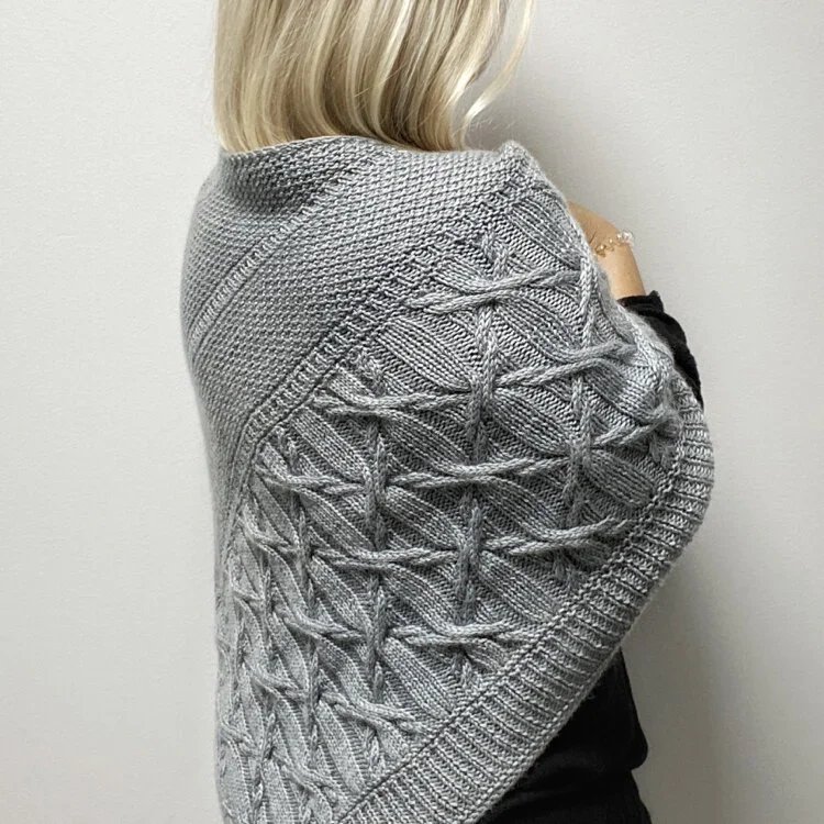 Wintry Lake shawl