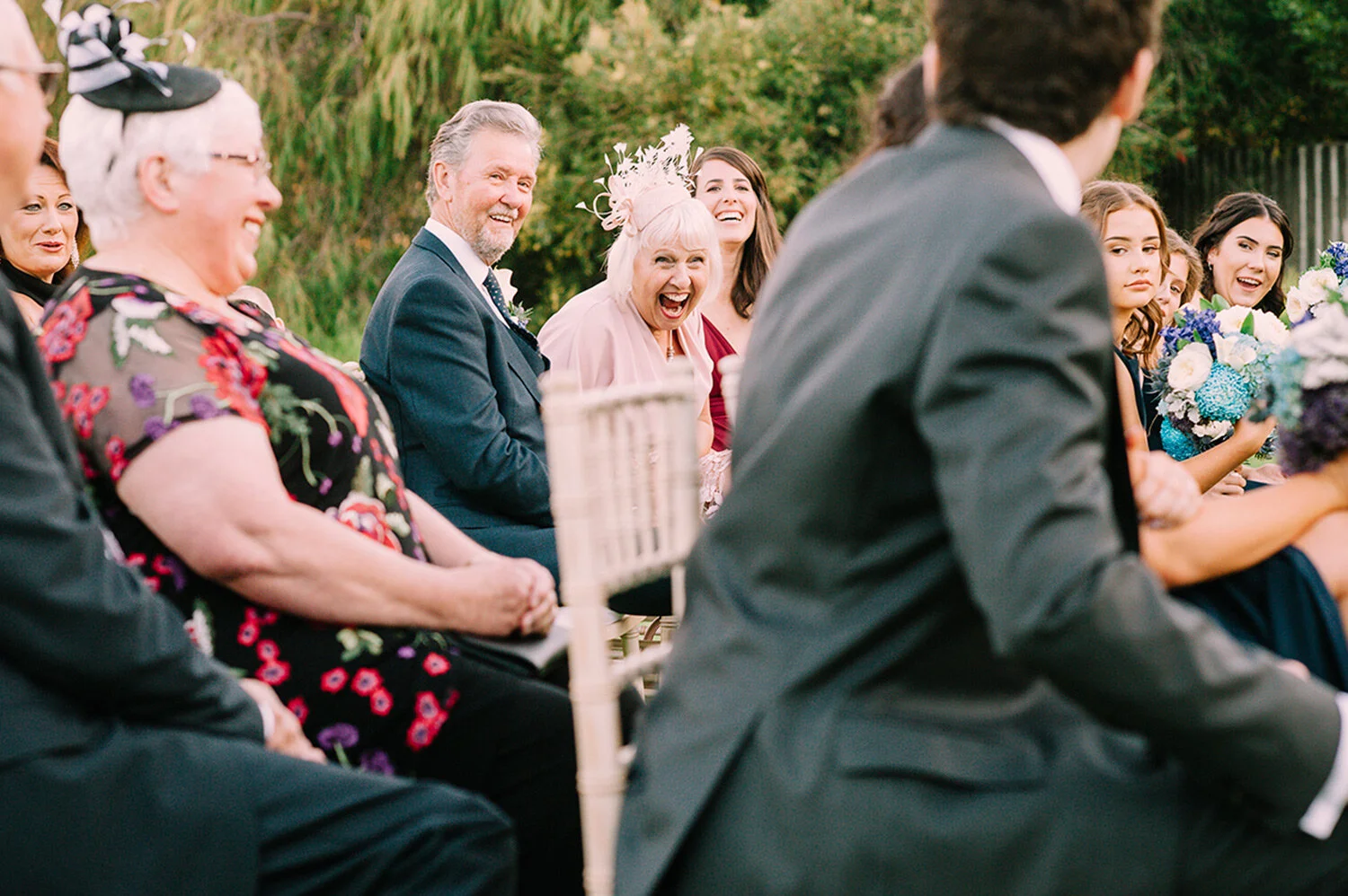 mother of bride photographed naturally