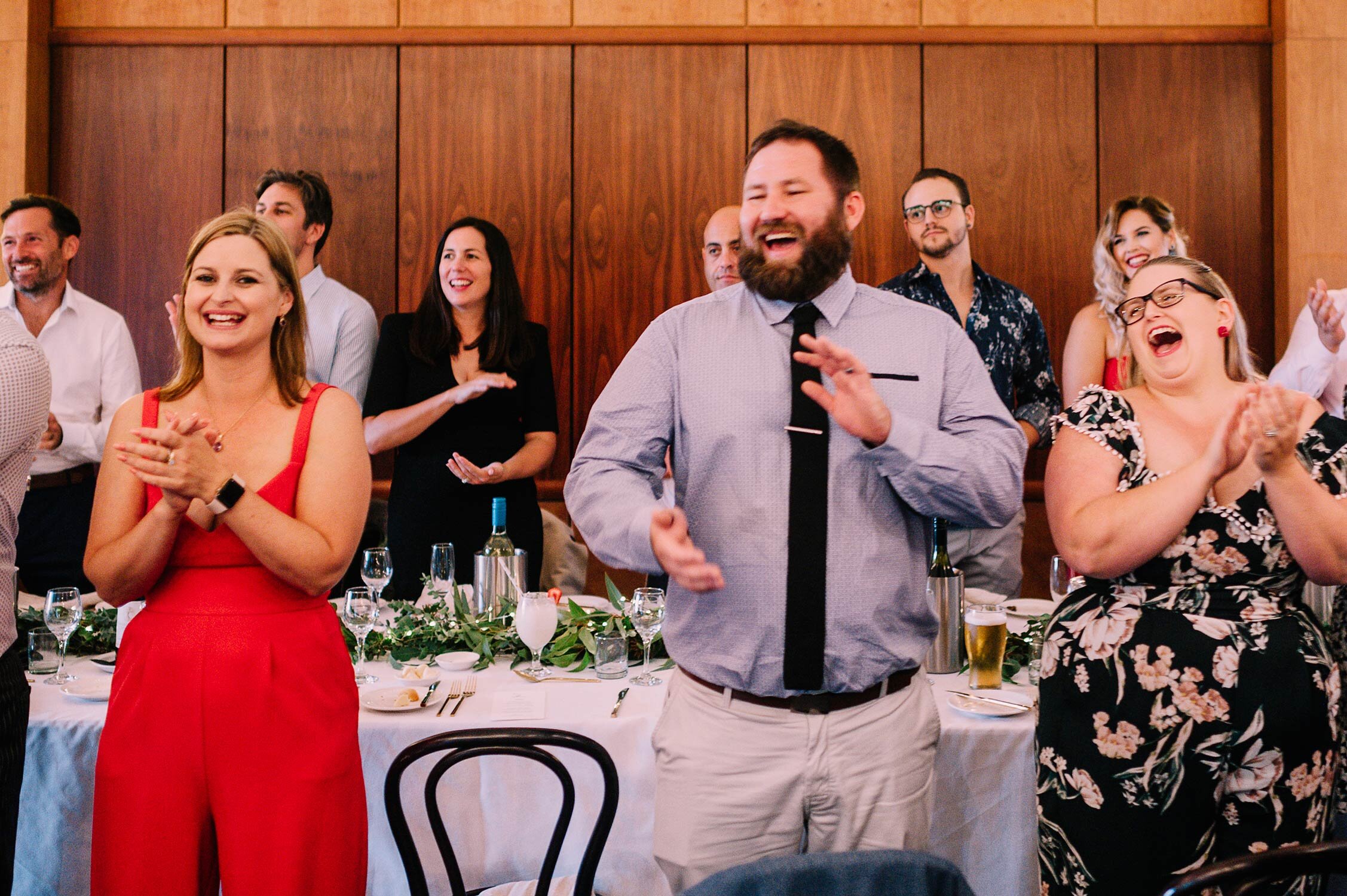 reception guests clap laugh Fremantle Wedding.jpg