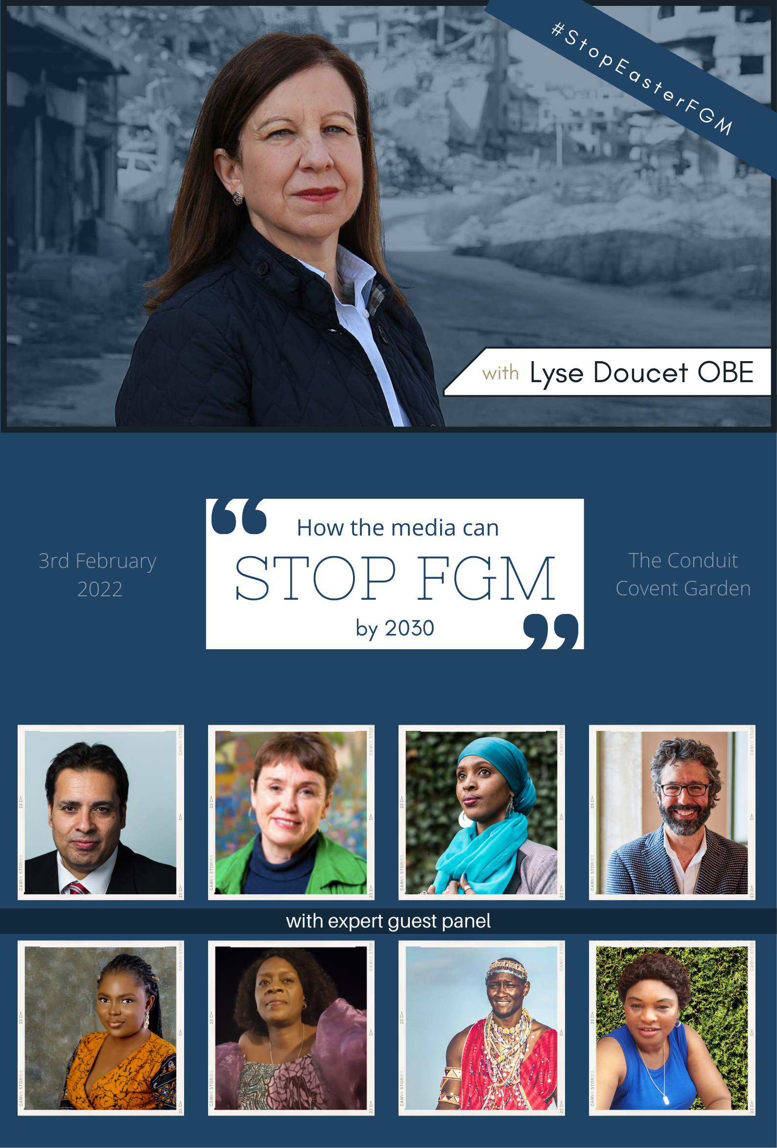 Lyse Doucet + experts discuss: How the media can end FGM by 2030