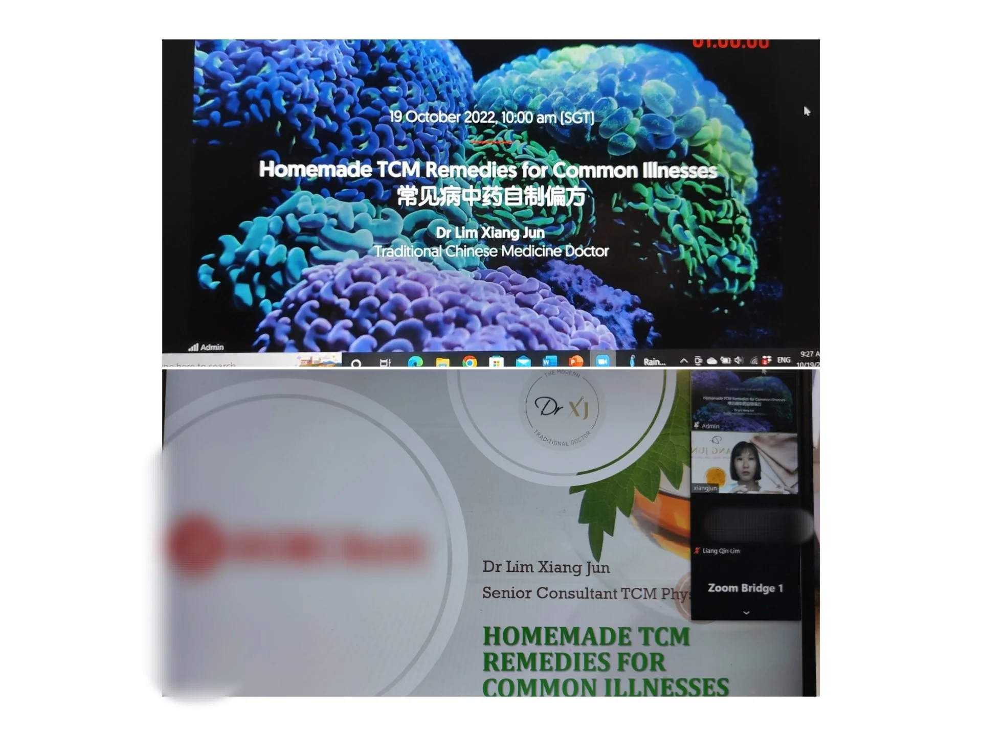 Singapore Local Bank Wellness Fiesta 2022 Virtual TCM Talk 