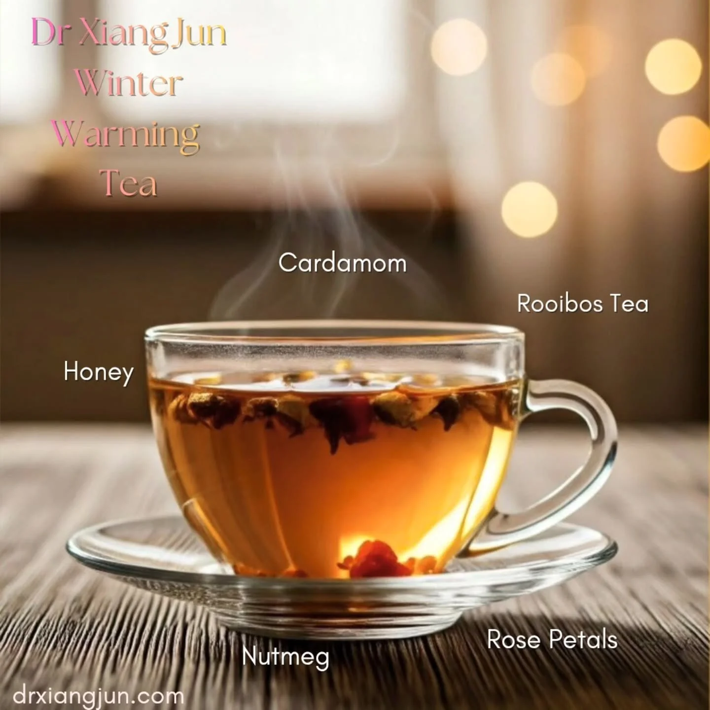 Dr Xiang Jun TCM Winter Warming Tea ❤️🌧❄️

Here's a simple tea recipe from me to warm the body and heart in this Winter season! 😎🥰

drxiangjun.com

-------------------

By appointment and invite.
For consults, services, products, please connect vi