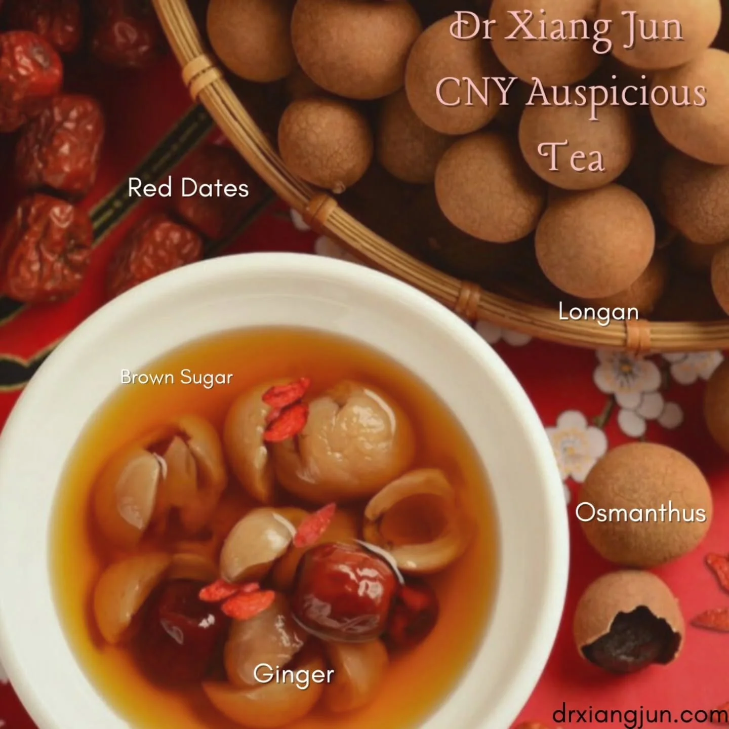 Dr Xiang Jun CNY Auspicious Tea ❤️🧧💝

Here's a simple tea recipe from me for auspiciousness, happiness and joy for this Chinese New Year 2026! 😎🥰

drxiangjun.com

-------------------

By appointment and invite.
For consults, services, products, p