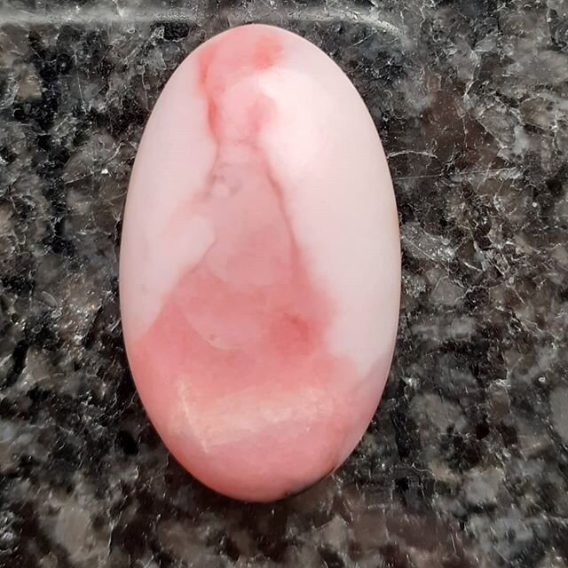 Not a cameo, but an all natural pink opal. Makes me think of the formal pope attirre. A pink bird pope, sort of...