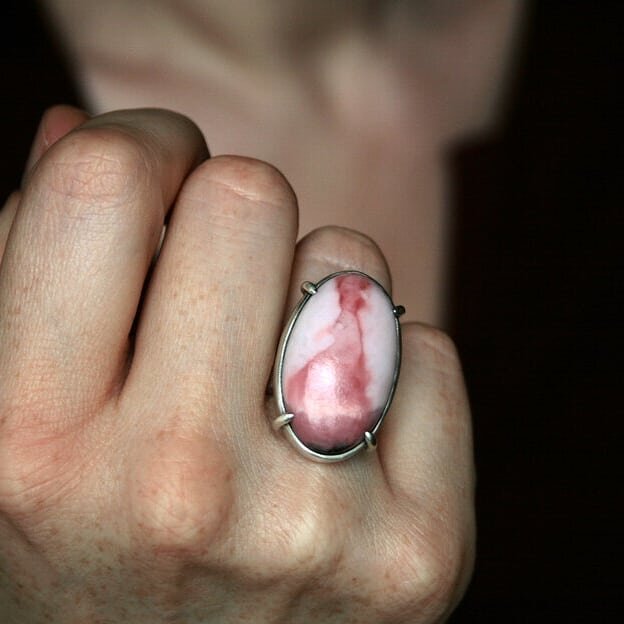 Pink pope vanity ring 
#pinkpope #pinkopal #vdeuxjewelry #vanityring