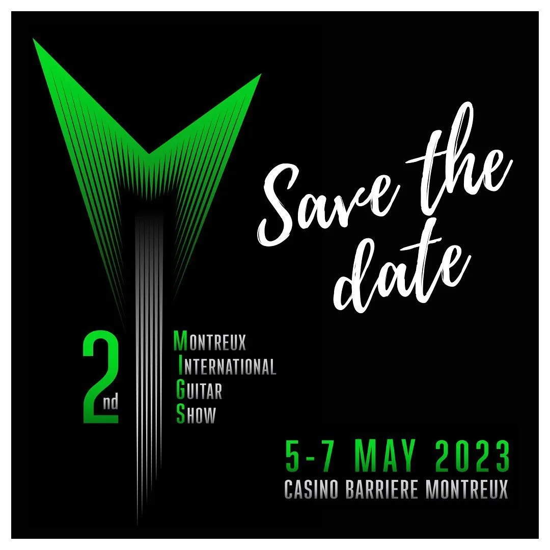 Dejawu Guitars presents handcarved guitar from 7500-year-old wood @ the Montreux International Guitar Show, 5-7 May!