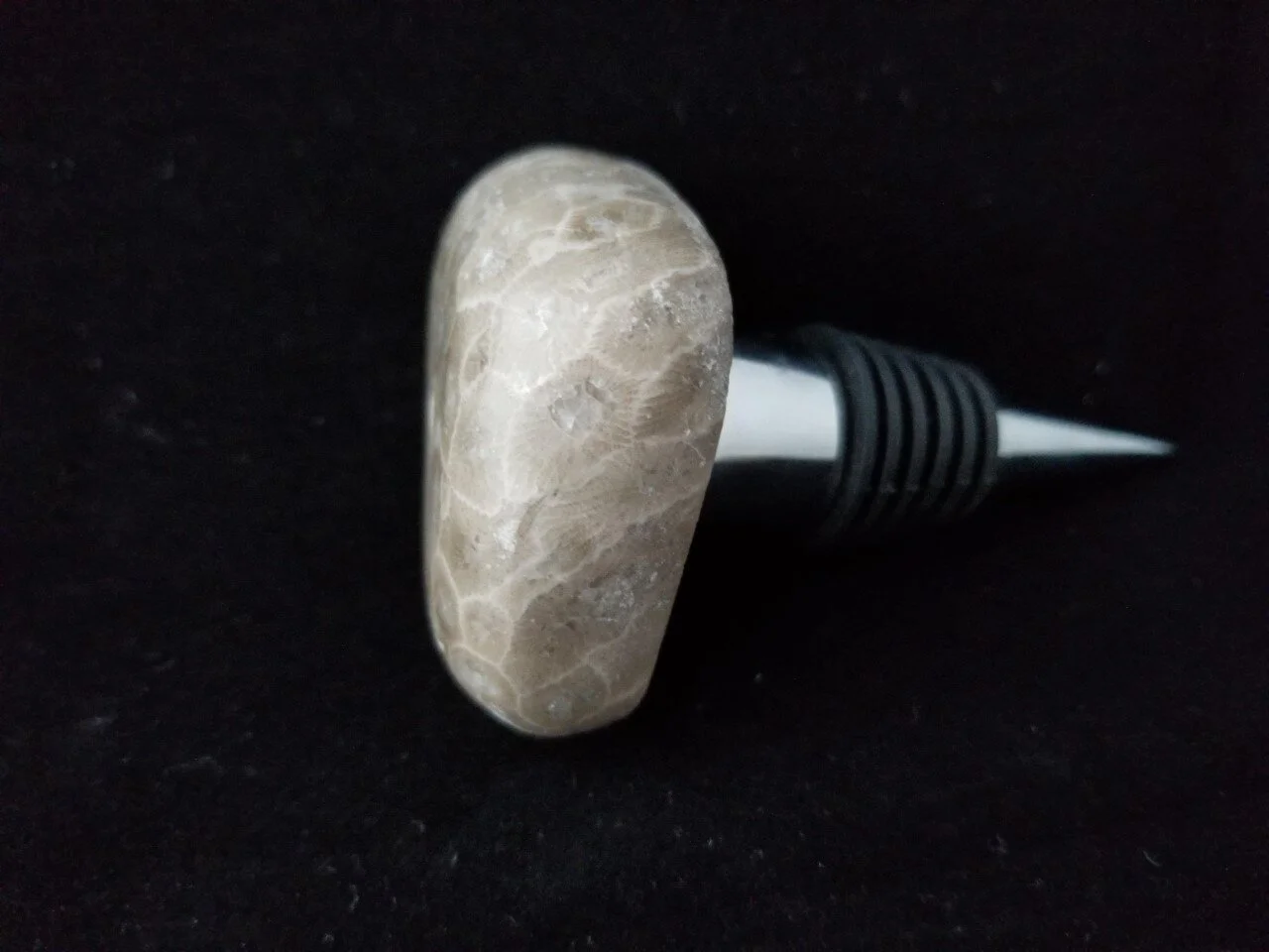 Petoskey Stone Wine Bottle Stopper