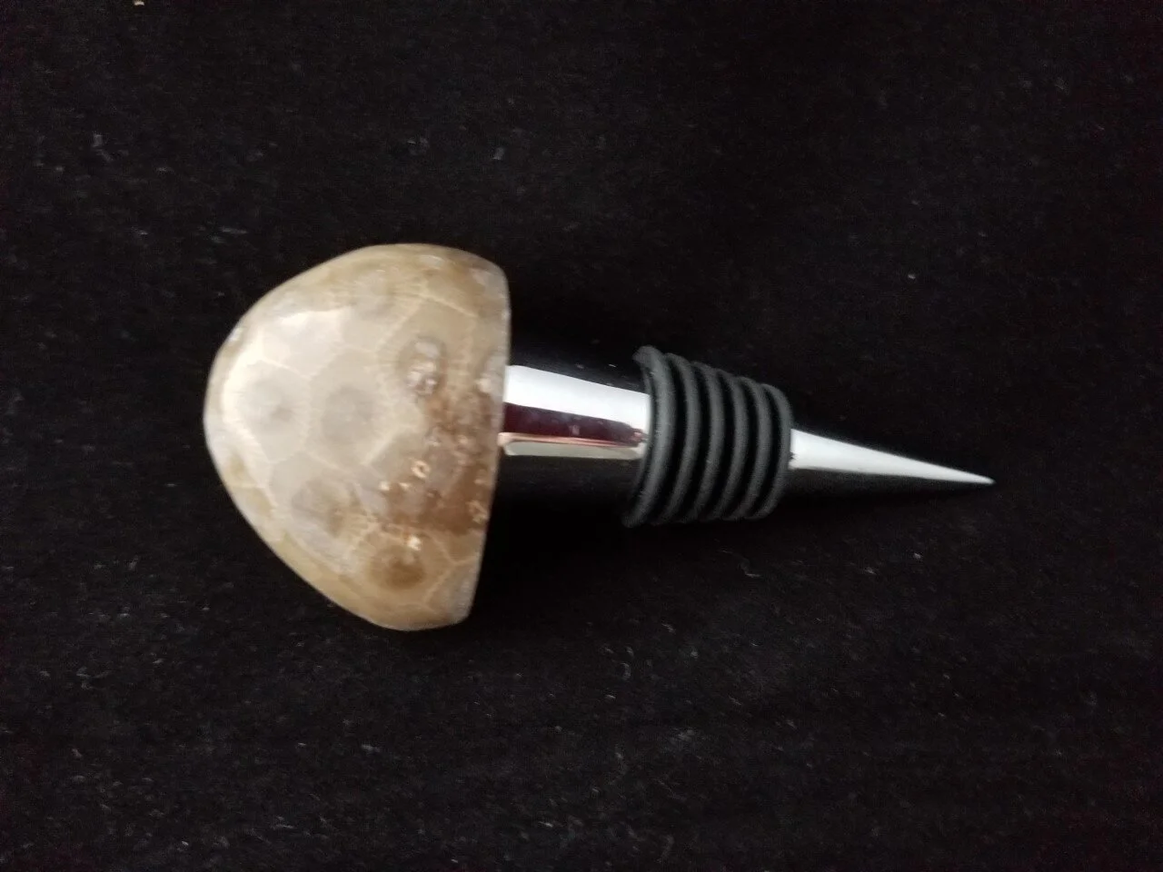 Petoskey Stone Wine Bottle Stopper