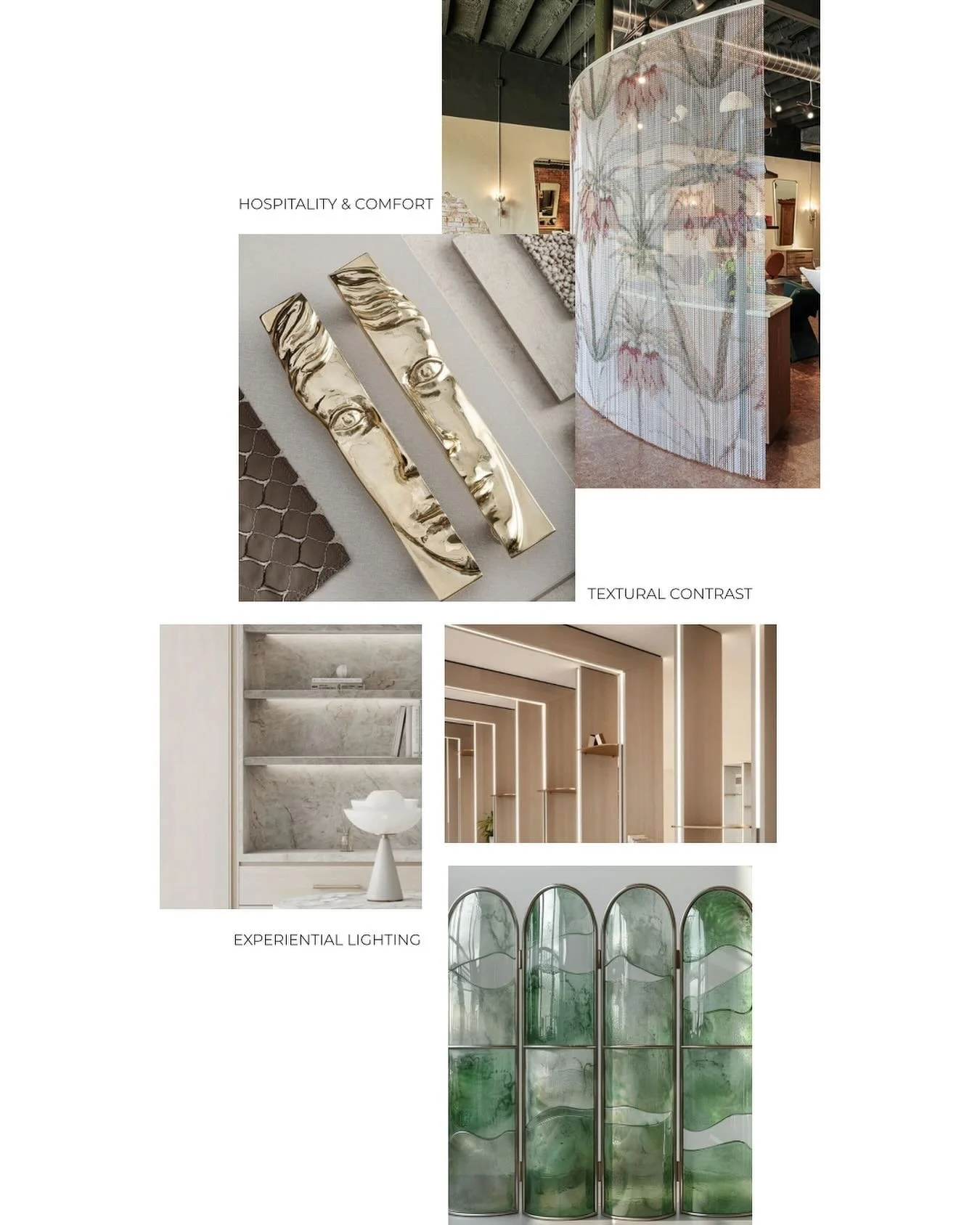 Our design process always starts with a mood board to establish the tone and direction from the start. For Cross Medical Group&rsquo;s new Villanova location, we leaned into layered textures, sculptural lighting, and a blend of hospitality and comfor