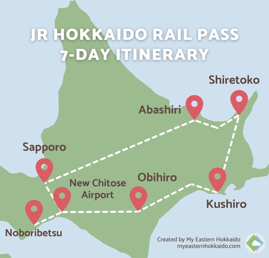 Hokkaido train trip 7-day itinerary