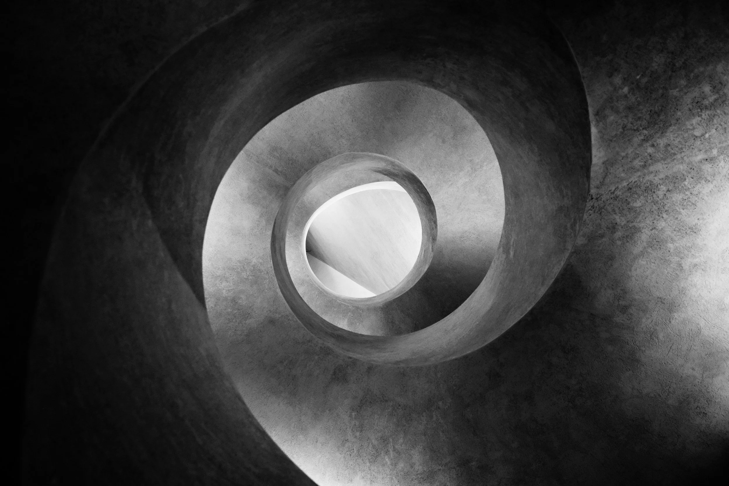 A spiral representing to circular and repetitive nature of obsessive-compulsive disorder