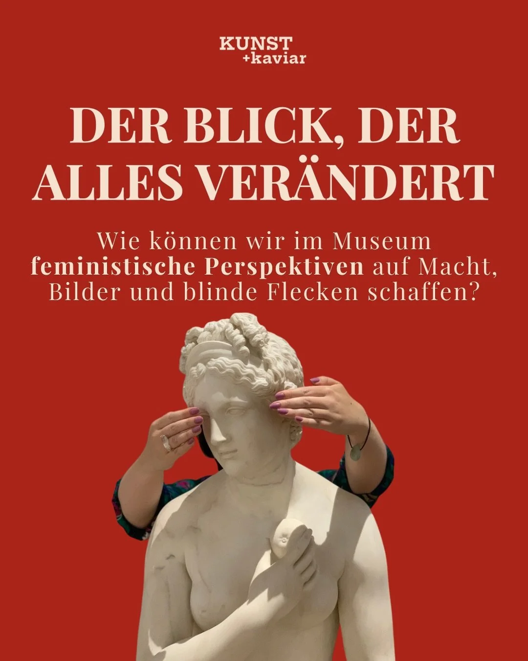Warum sollten wir Kunst &uuml;berhaupt feministisch betrachten?❓
 Vielleicht, weil es sich lohnt, einmal anders hinzuschauen. Egal ob Antike, Alte Meister oder Moderne,  in jeder Epoche spiegelt die Kunst nicht nur Sch&ouml;nheit, Handwerk oder Genia