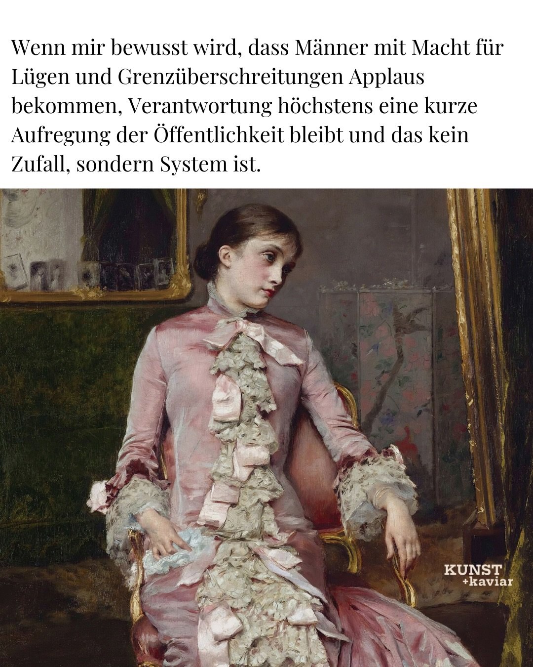 Freund:innen der Kunst, 

Wie soll man das alles ertragen?

Die letzten Wochen f&uuml;hlen sich so extrem schwer an. Zu viele verst&ouml;rende, zu viele dramatische und grausame Nachrichten. In der Politik scheinen machtgierige und grausame M&auml;nn