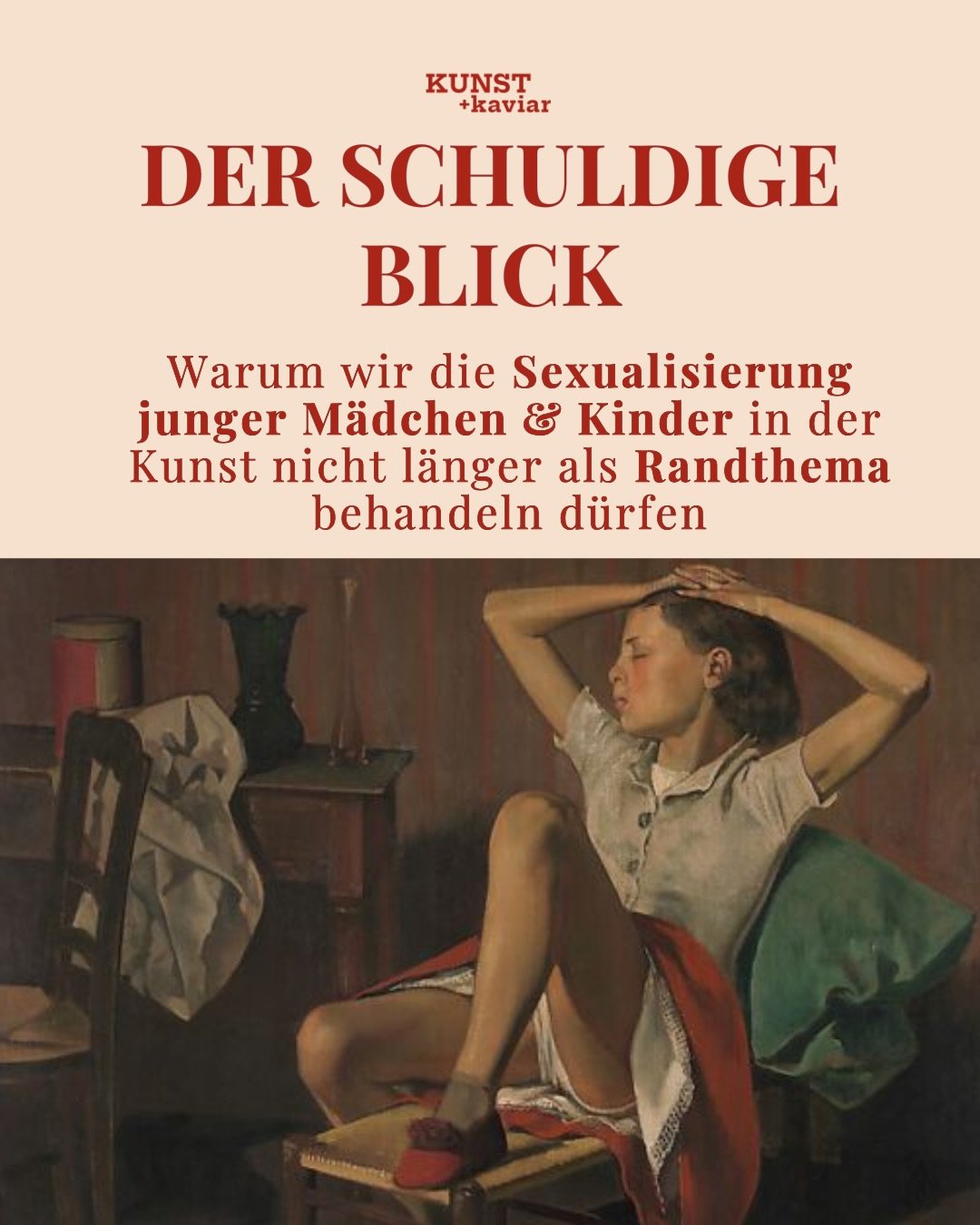 Warum f&auml;llt es uns so schwer, &uuml;ber das zu sprechen, was wir l&auml;ngst wissen?

Manche Bilder k&ouml;nnen wir heute nicht mehr betrachten, ohne Irritation oder Wut zu empfinden. Das gilt f&uuml;r Werke von Ernst Ludwig Kirchner, aber in be
