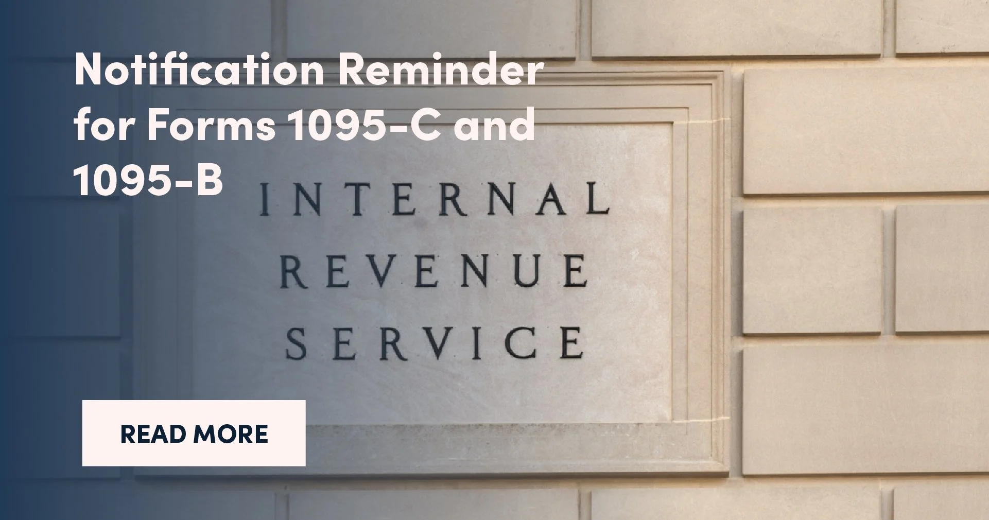 Notification Reminder for Forms 1095-C and 1095-B