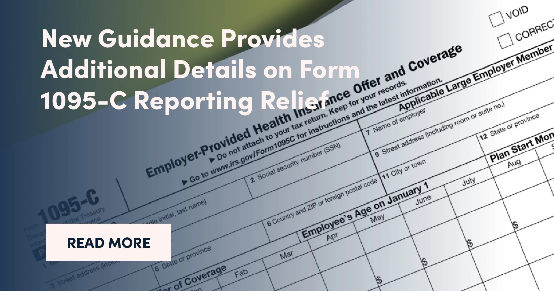 New Guidance Provides Additional Details on Form 1095-C Reporting Relief