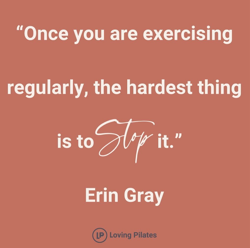 I think this is so good to know, when you start the habit of moving, to begin with the struggle is to make it happen and stick with it. However once it is becoming a habit that will ease, and we will miss it if we can&rsquo;t, our bodies will Want to