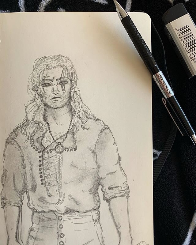 ⚔️🐺Did a little sketching today! And if you&rsquo;re wondering if I chose to draw Geralt of Rivia just to stare at Henry Cavill, you would be right.