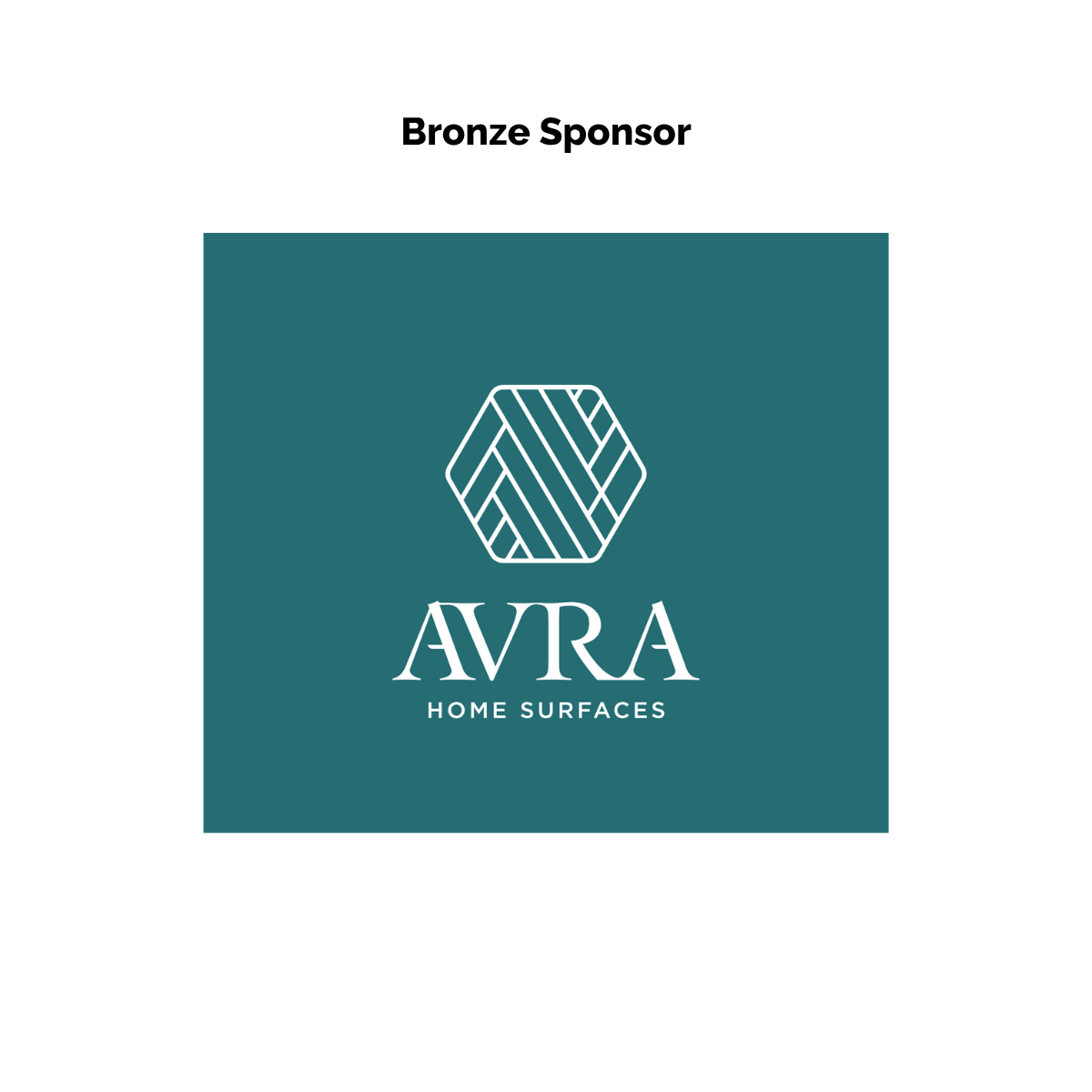 Bronze Sponsor AVRA Home Surfaces