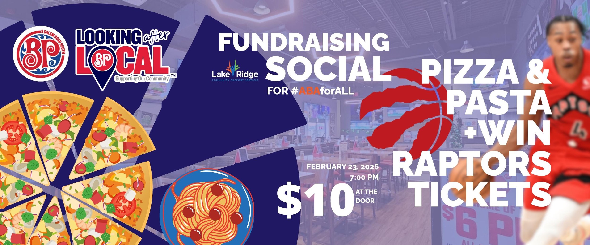 Looking After Local Boston Pizza Fundraising Social