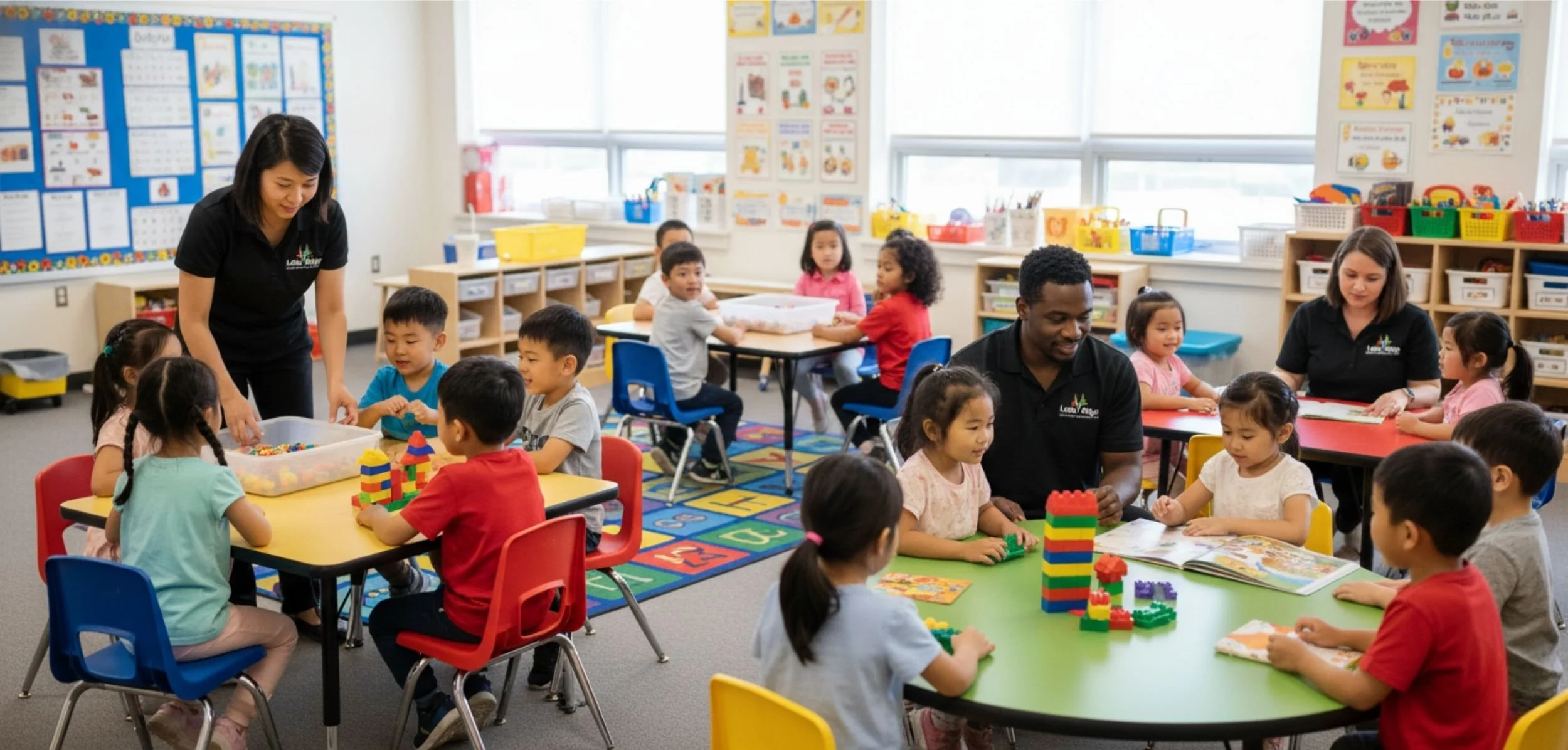 Children in an Entry to School classroom example.