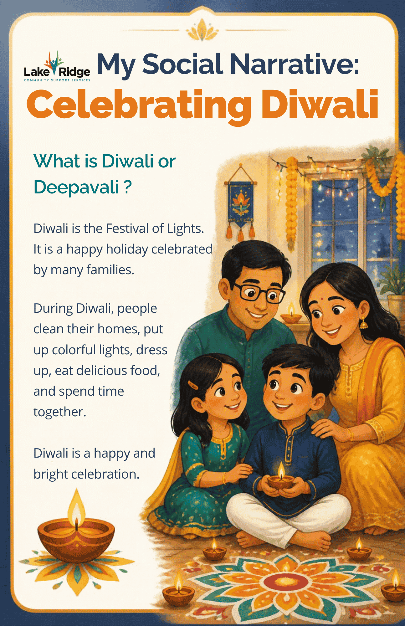 Image of the cover page of the Diwali Social Narrative. Click to download.
