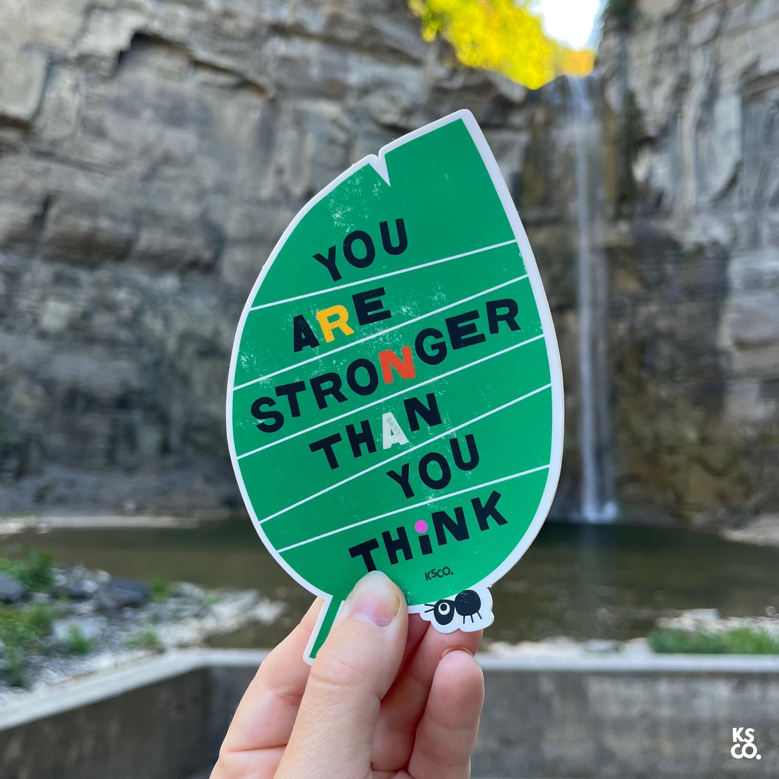 A tiny PSA 🐜🍃💪
〰️〰️〰️
Tag a friend who needs this reminder
〰️〰️〰️
#katesmithco #makinghumanssmile #sticker #strongerthanyouthink