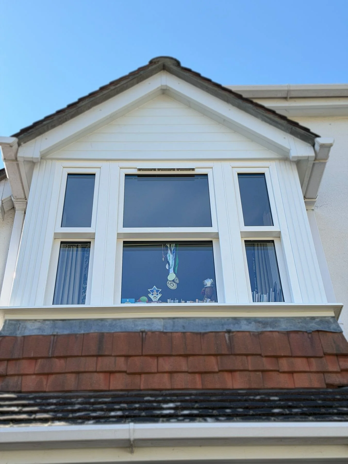 Windows: uPVC sash bay window installed in North London