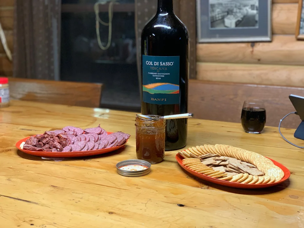 Blake's "tasting" at camp