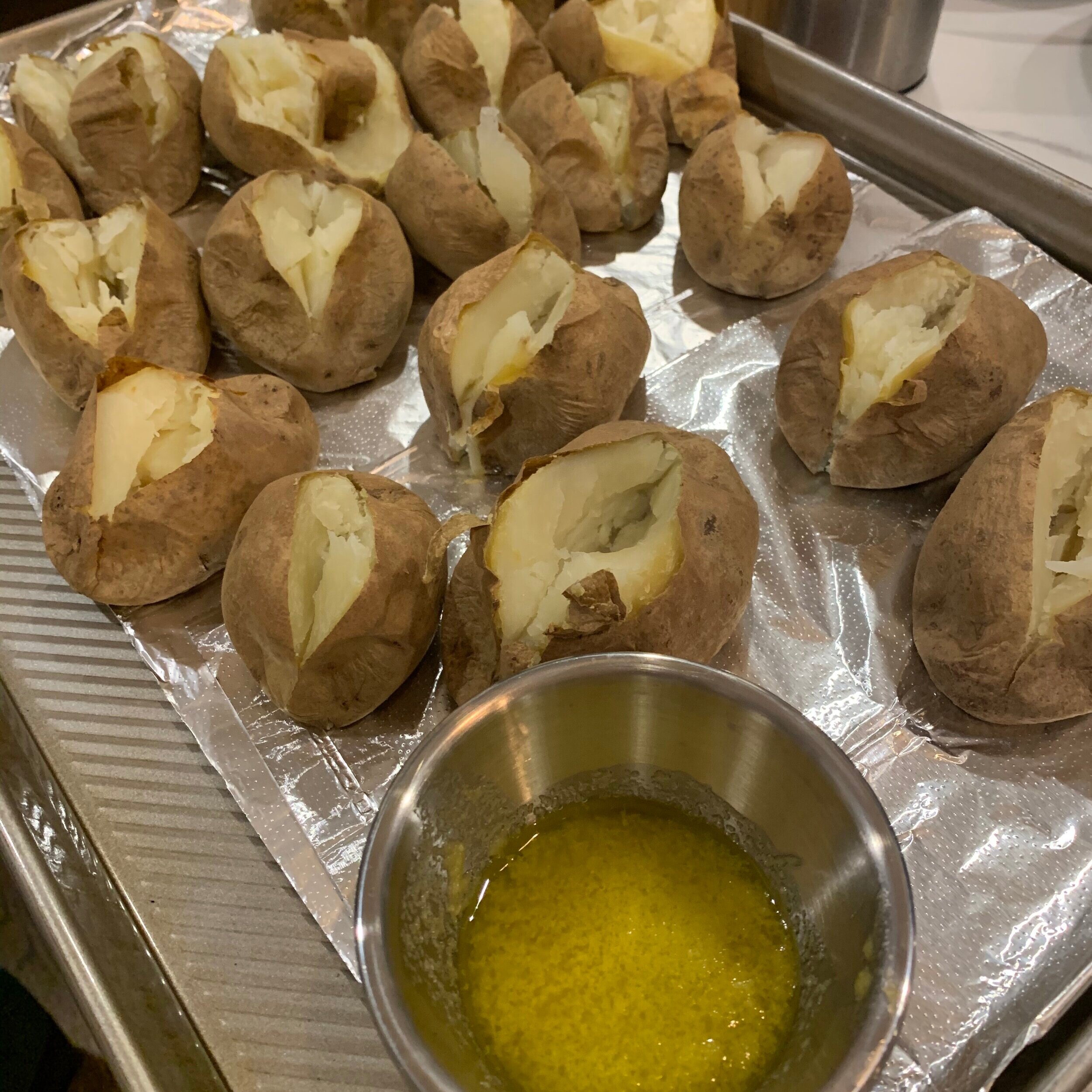 Base building with herbed black pepper butter