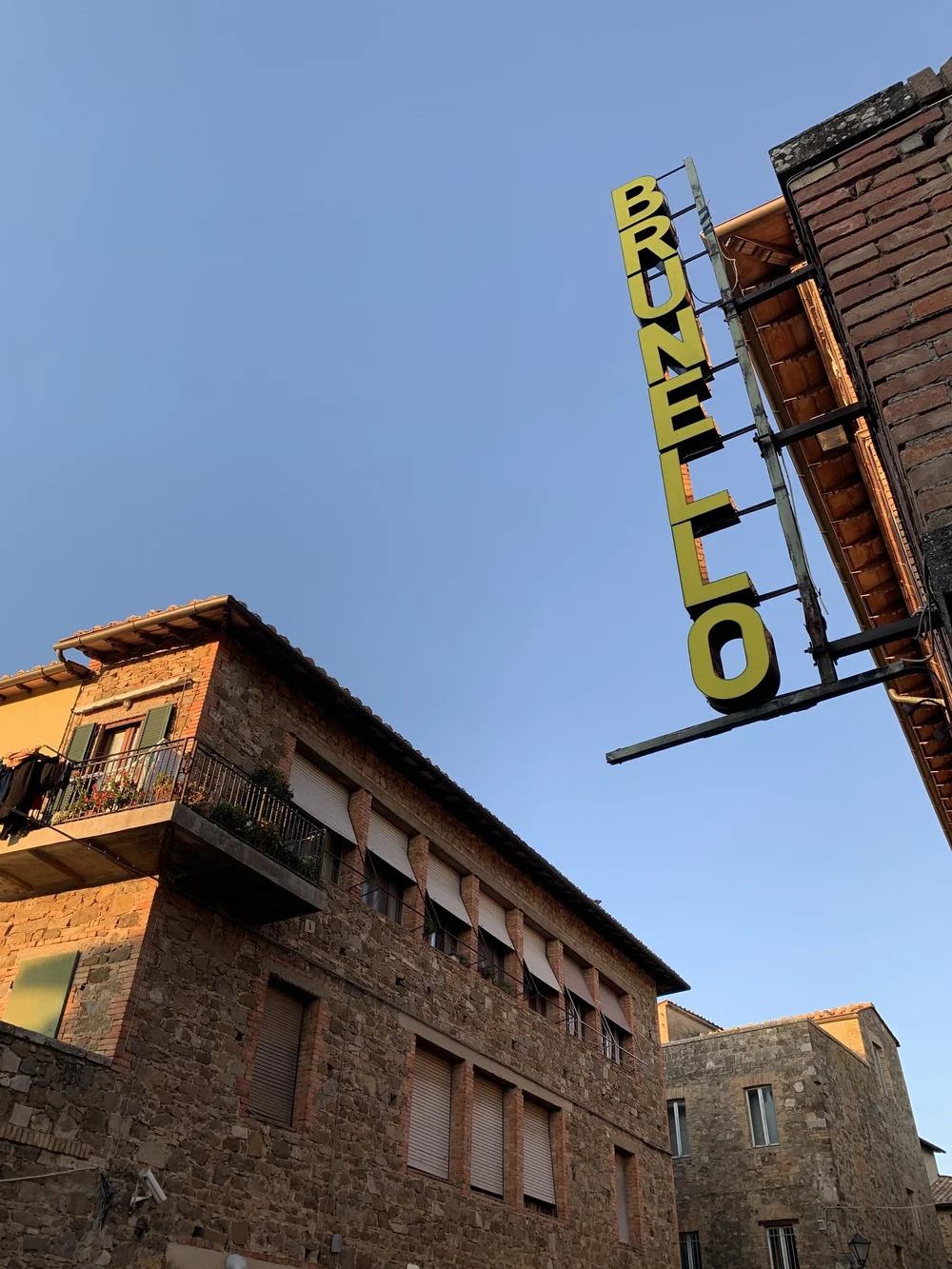 Entering into the town of Montalcino
