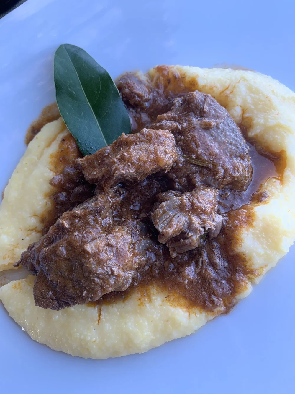 Wild Boar Ragu over polenta
