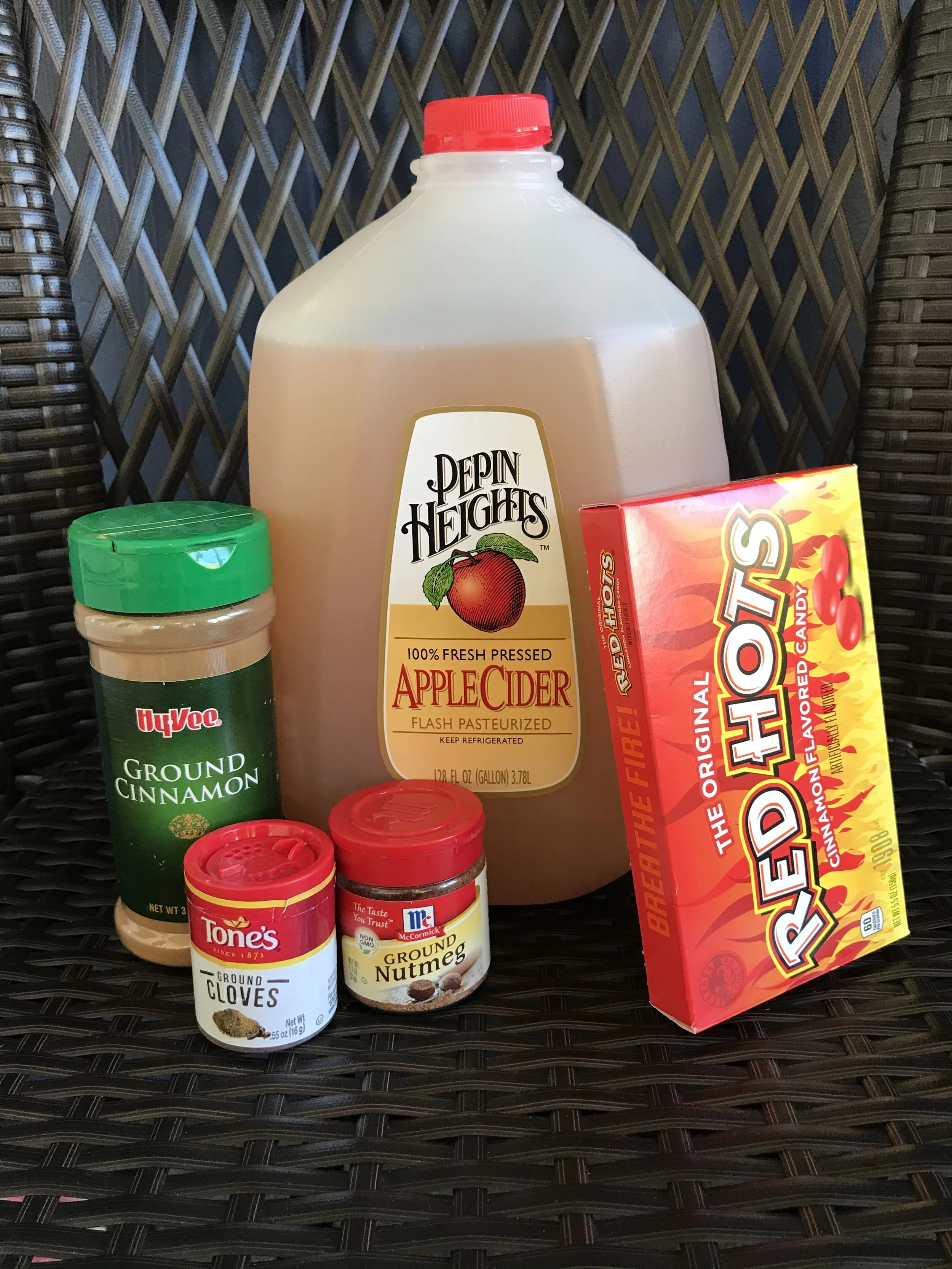 Candied Apple Cider Ingredients