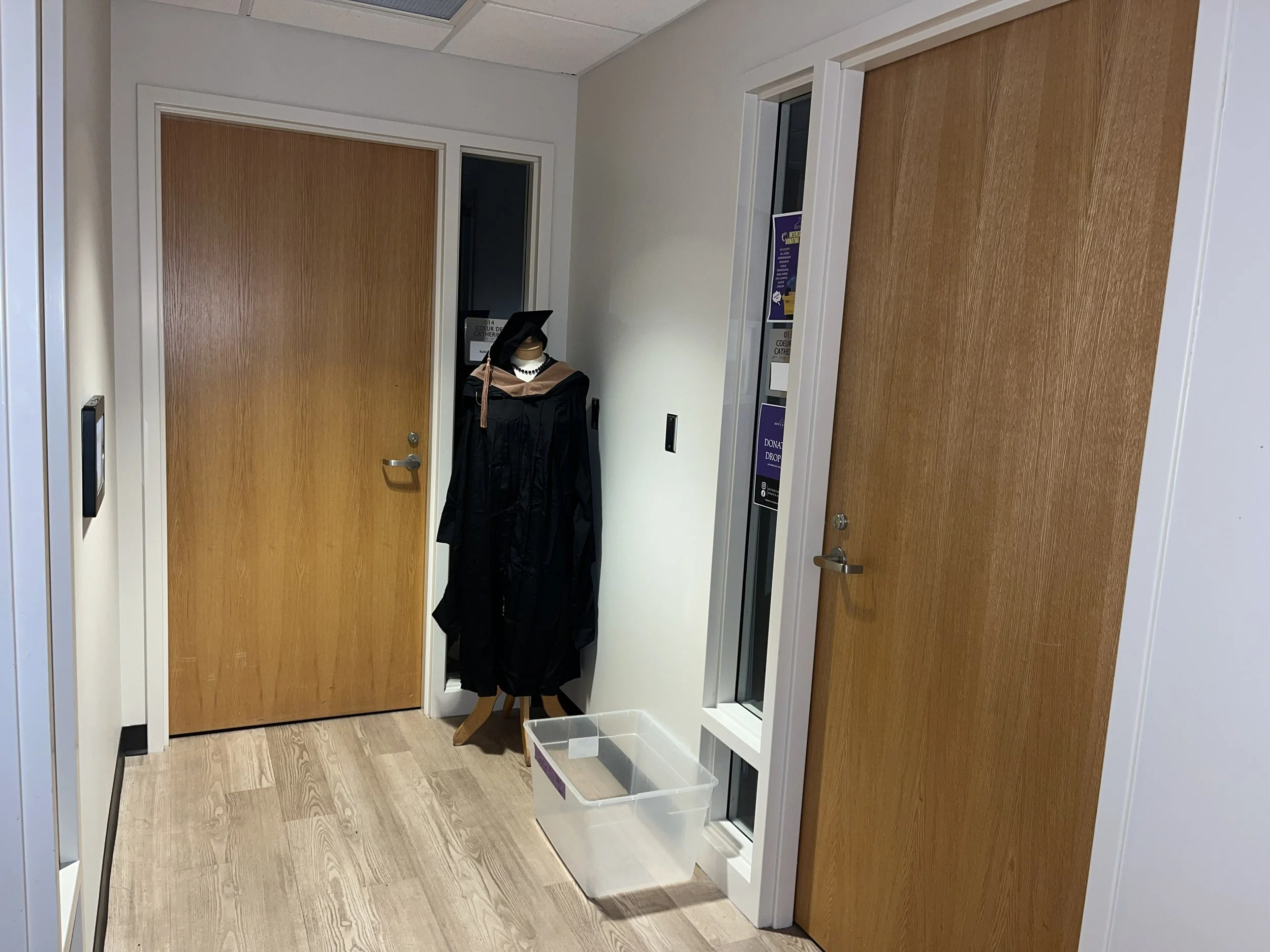 Katie’s Closet is relocated to CdC basement, QSA to follow post-commencement 