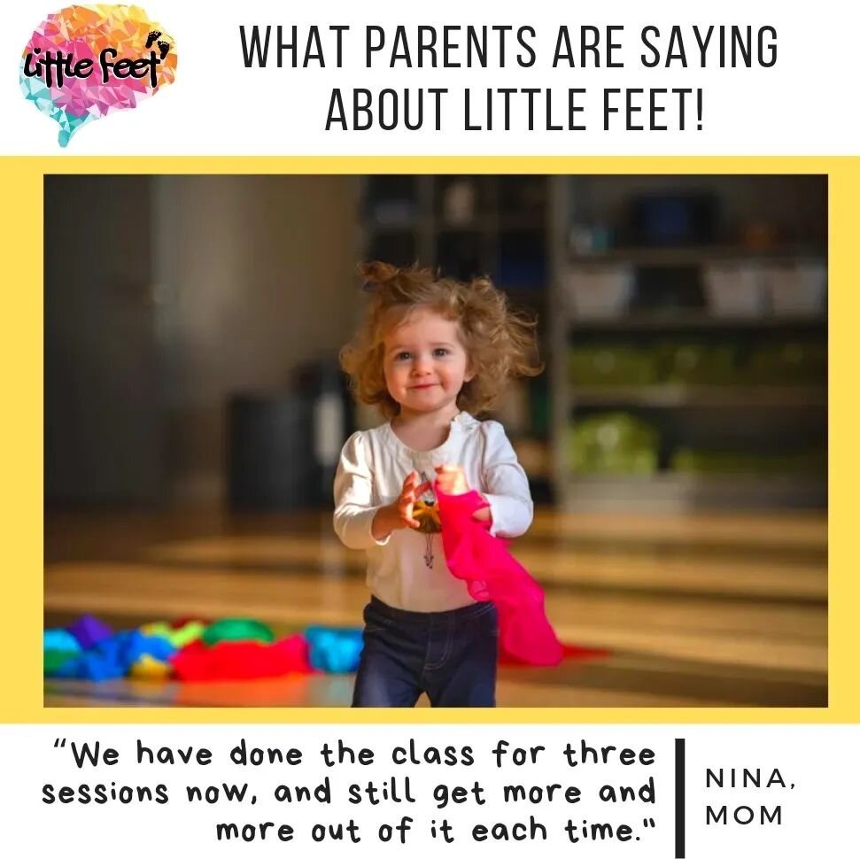 Here is the rest of what Nina said: &quot;Little Feet is a great space for your child to explore, learn and develop. We have done the class for three sessions now, and still get more and more out of it each time. The community Regina developed is tru