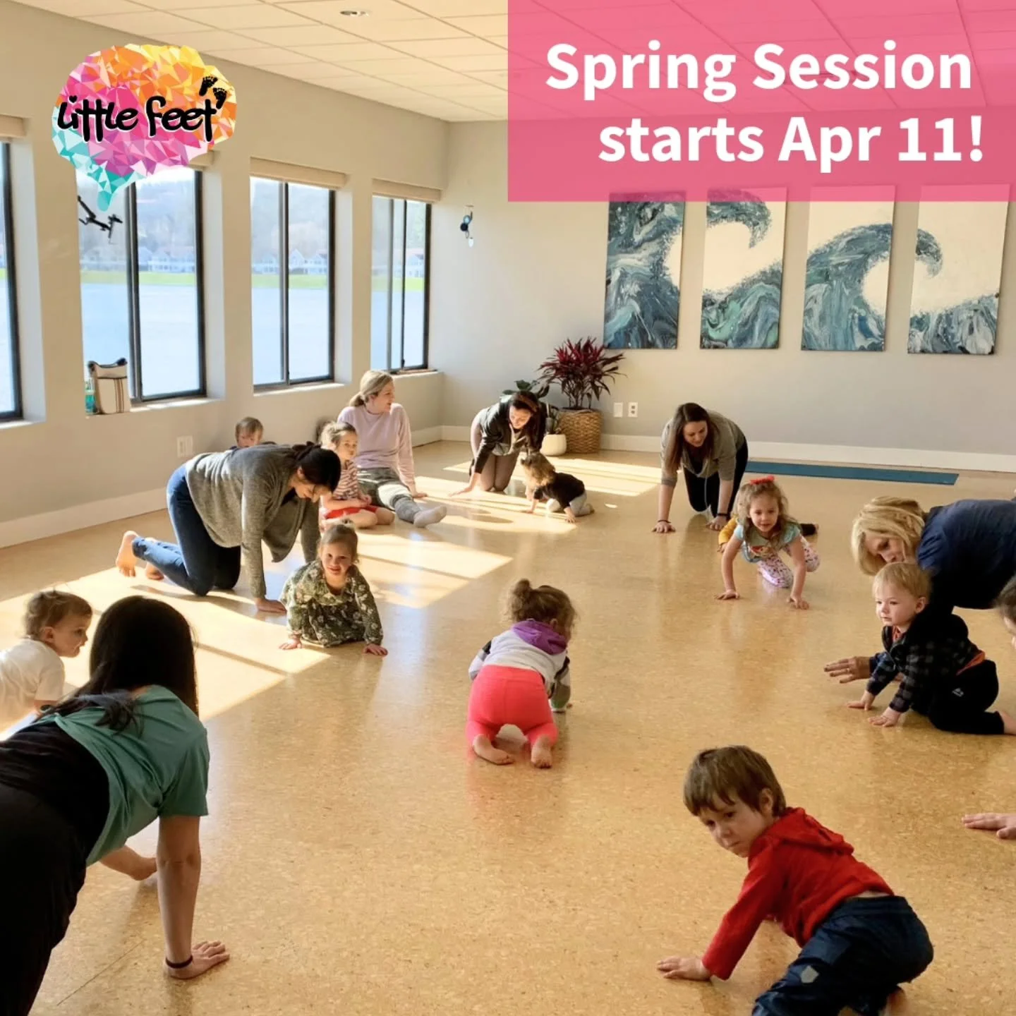 Happy April! 🌸 

Spring classes start in just 10 days, so don&rsquo;t forget to grab your spot now! 

Join us for music, movement, sensory play, props, and obstacle course fun&mdash;all while building coordination, confidence, and connection in a wa