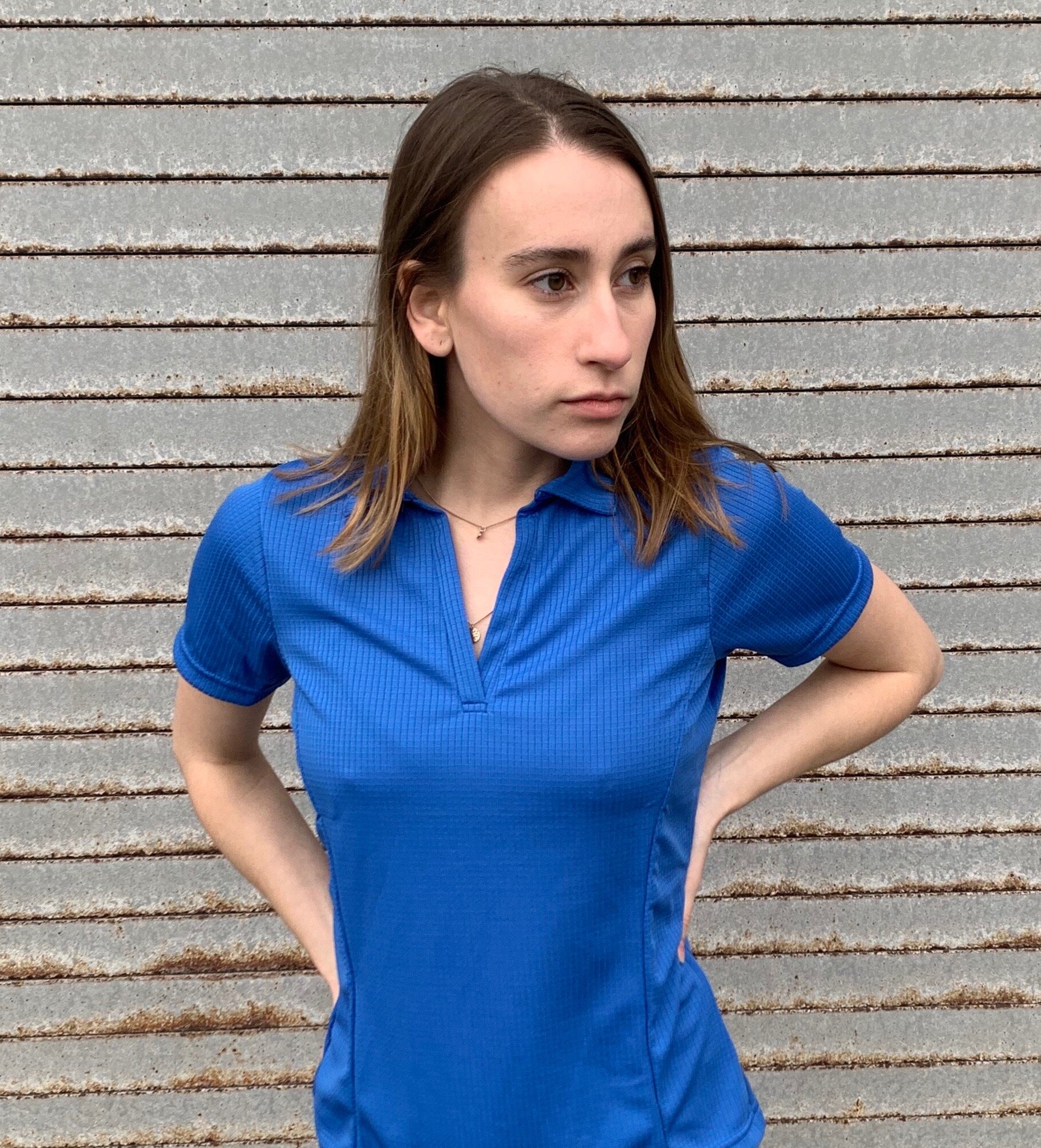 US MADE Women's Cut Performance Poly Polo