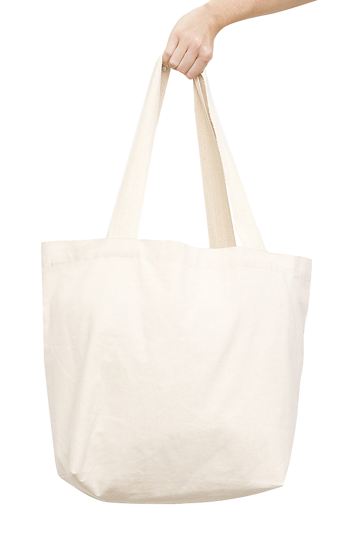 US Made Organic Cotton Large Grocery Tote