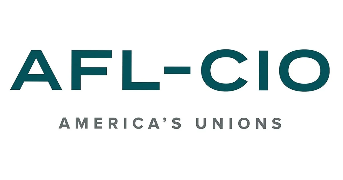 Logo with the text 'AFL-CIO' and the tagline 'America's Unions'
