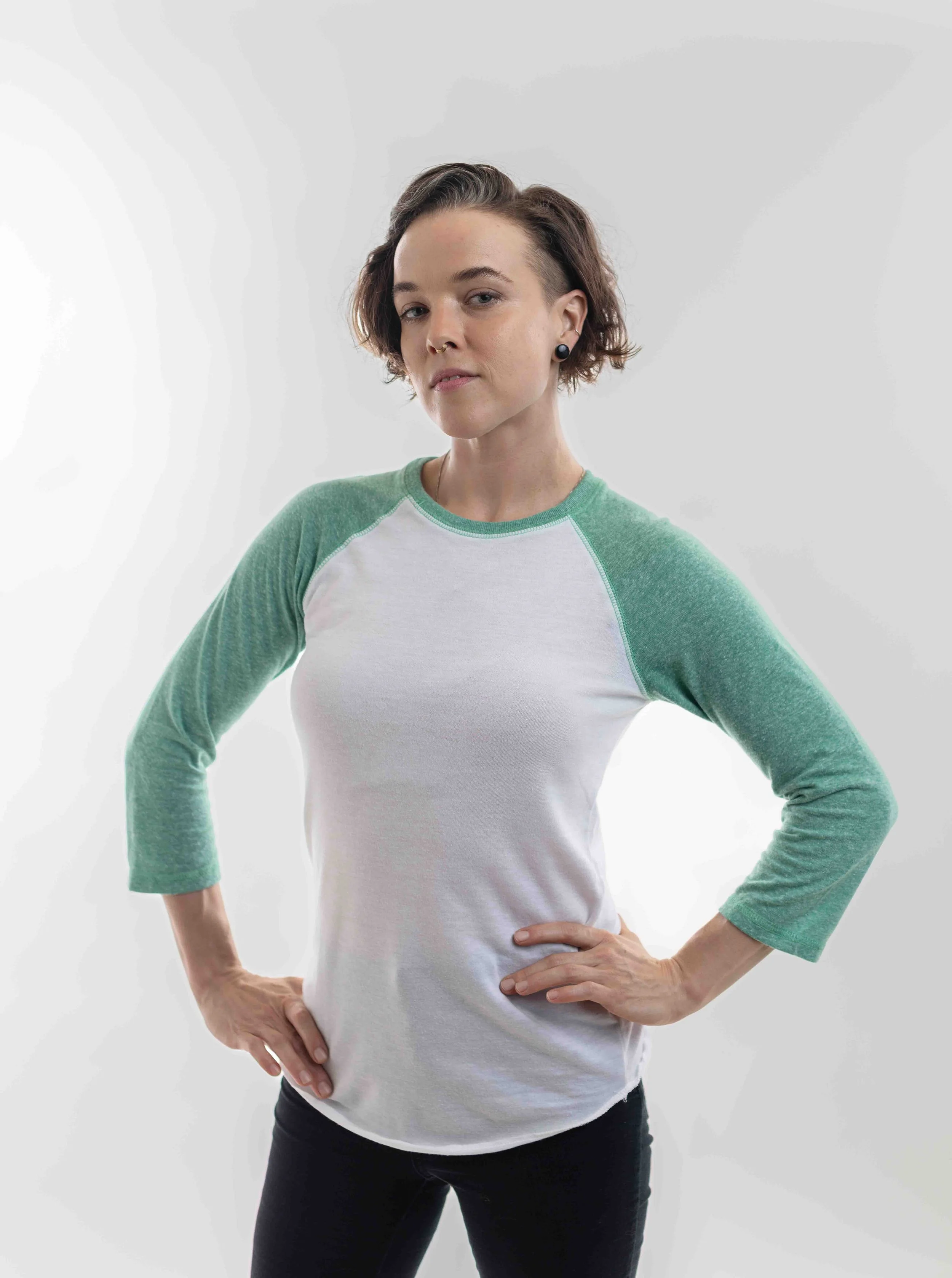 US Made 3/4 Sleeve Baseball T-Shirt
