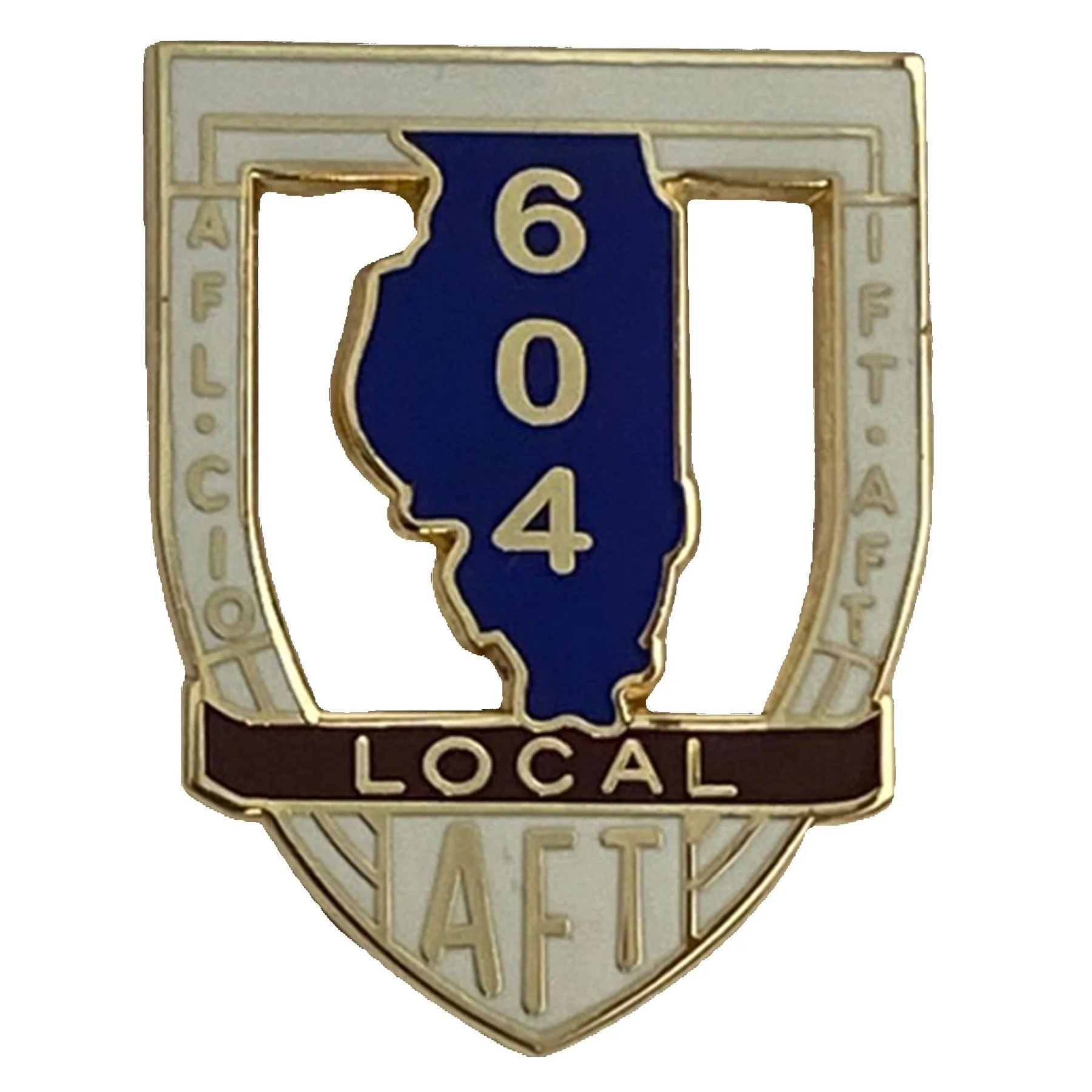Union Made Synthetic Cloisonne Pin