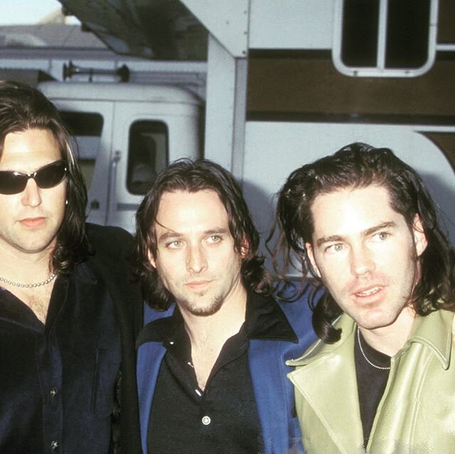 Backstage at the American Music Awards... either 97 or 98. No totally sure. We accepted an award on behalf of Smashing Pumpkins that evening 🎶🤟 #dishwalla #ama #originalsingerdishwalla #smashingpumpkins
