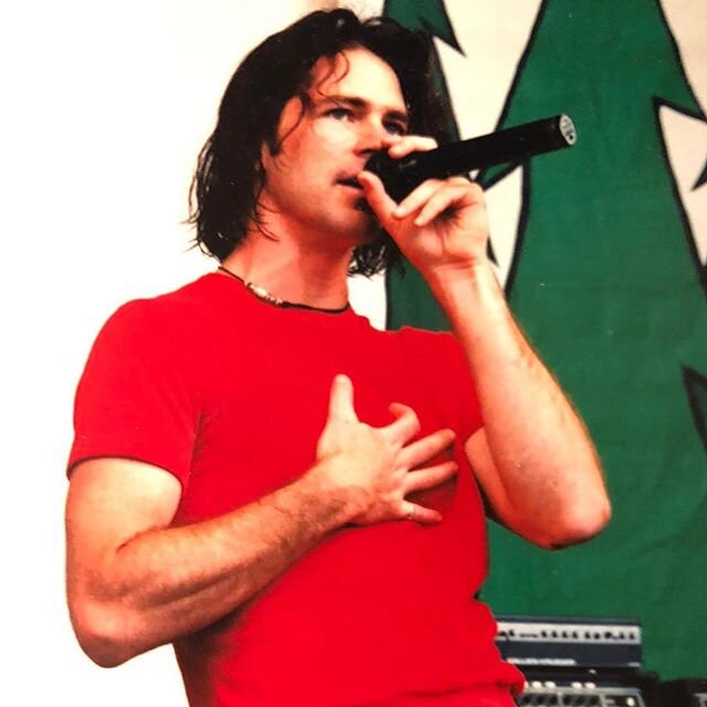 The only red shirt I have ever owned (or liked) Sadly, I left it hanging in a hotel closet somewhere along the way.. #redshirtfriday #dishwalla #originalsingerdishwalla