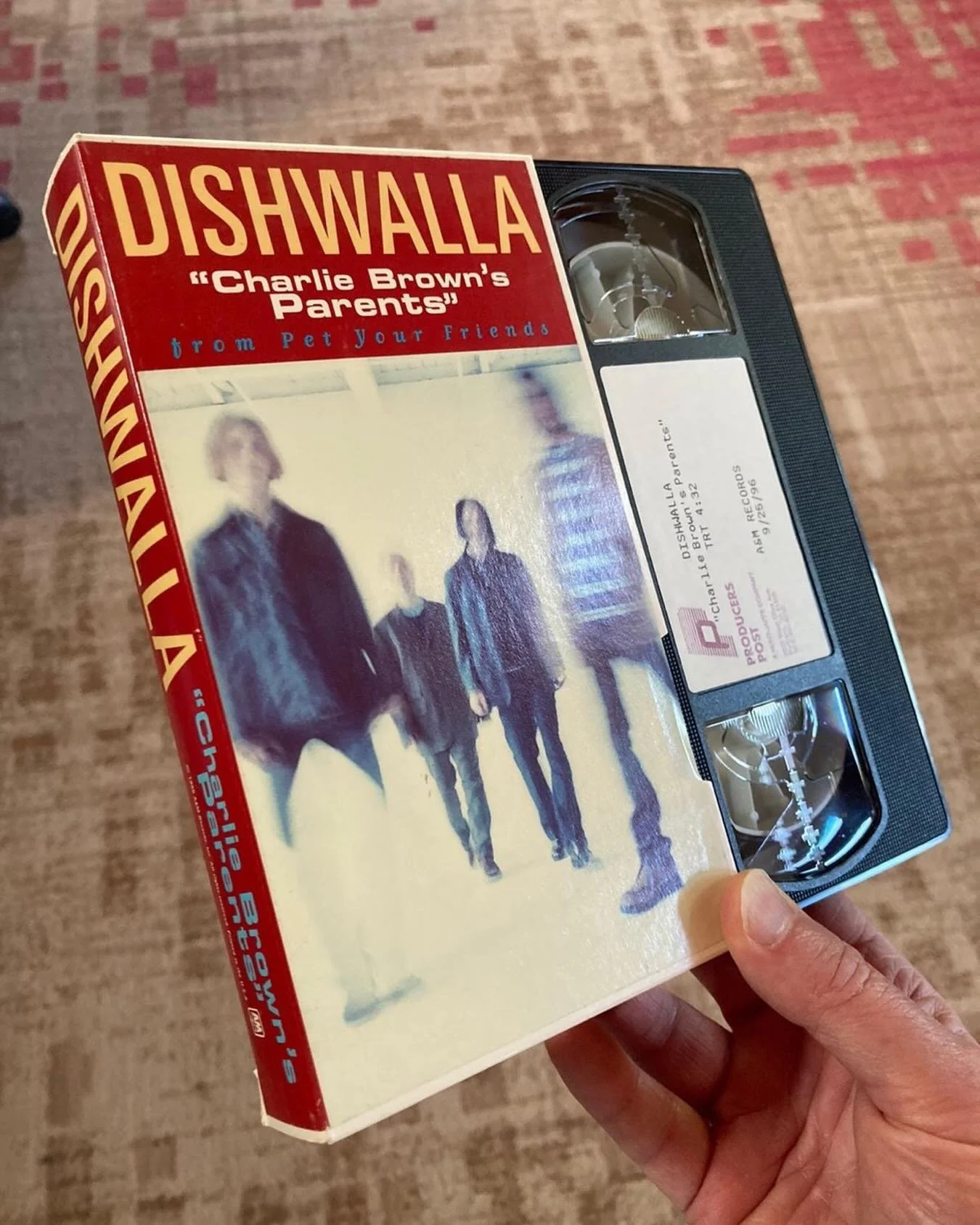 We were once on VHS! 🤘 the video for &ldquo;Charlie Brown&rsquo;s Parents&rdquo; can be found on YT. Worth a watch if you have not seen it 🎵😃 I still have a vhs copy but no vhs player 🙃 #dishwalla #originalsingerdishwalla