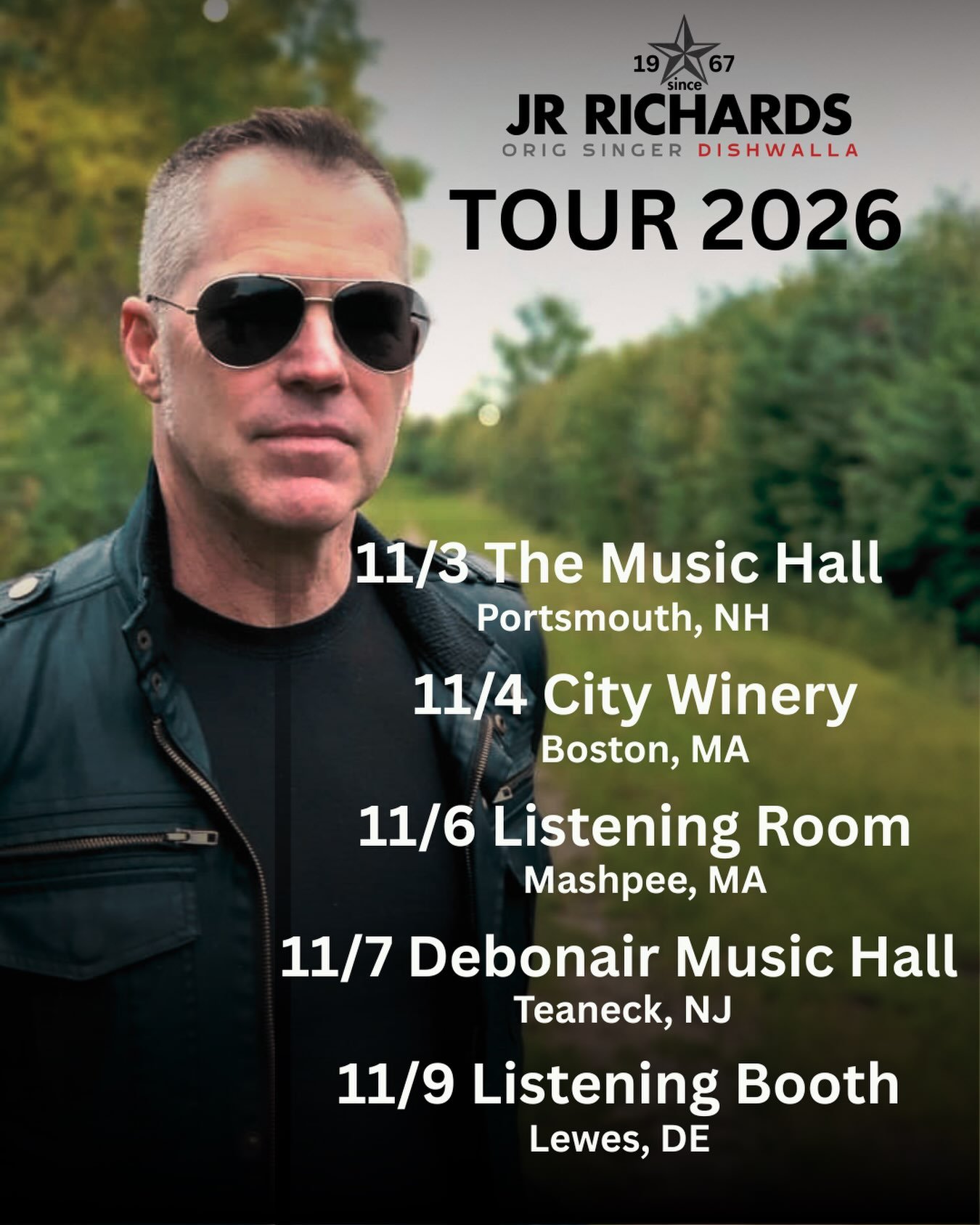 5 solo shows in November just added!  Tix in bio or 🎟️ https://bnds.us/s4e5j .  11/03 PORTSMOUTH, NH - THE MUSIC HALL LOUNGE @musichallnh 

11/04 BOSTON, MA - CITY WINERY @citywinerybos 

11/06 MASHPEE, MA - THE LISTENING ROOM OF CAPE COD @thelisten
