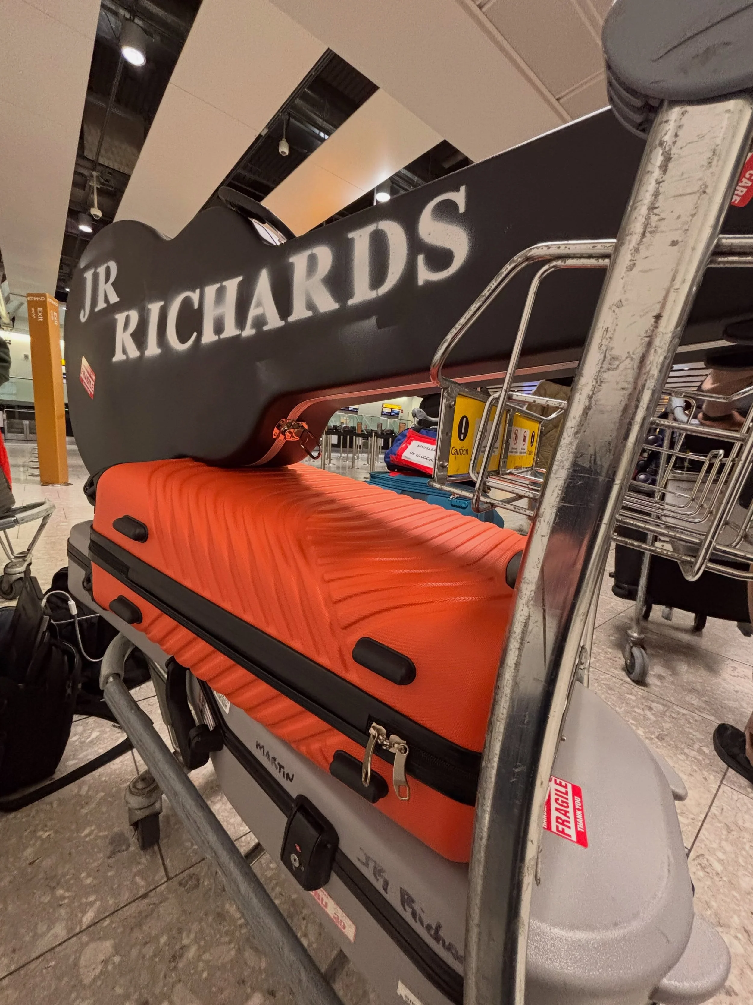 Ok my way to the Philippines! 🇵🇭- After 1 car, 1 bus, 4 elevators and a train, I am finally at Heathrow 🇬🇧 #touringmusician #dishwalla #originalsingerdishwalla