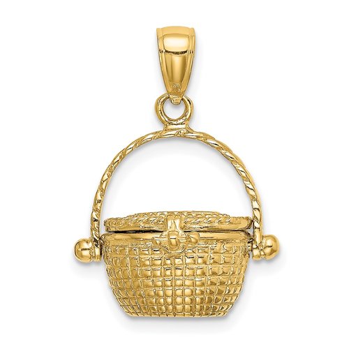 14k Gold Book Charm — Lauren Peck Fine Jewelry