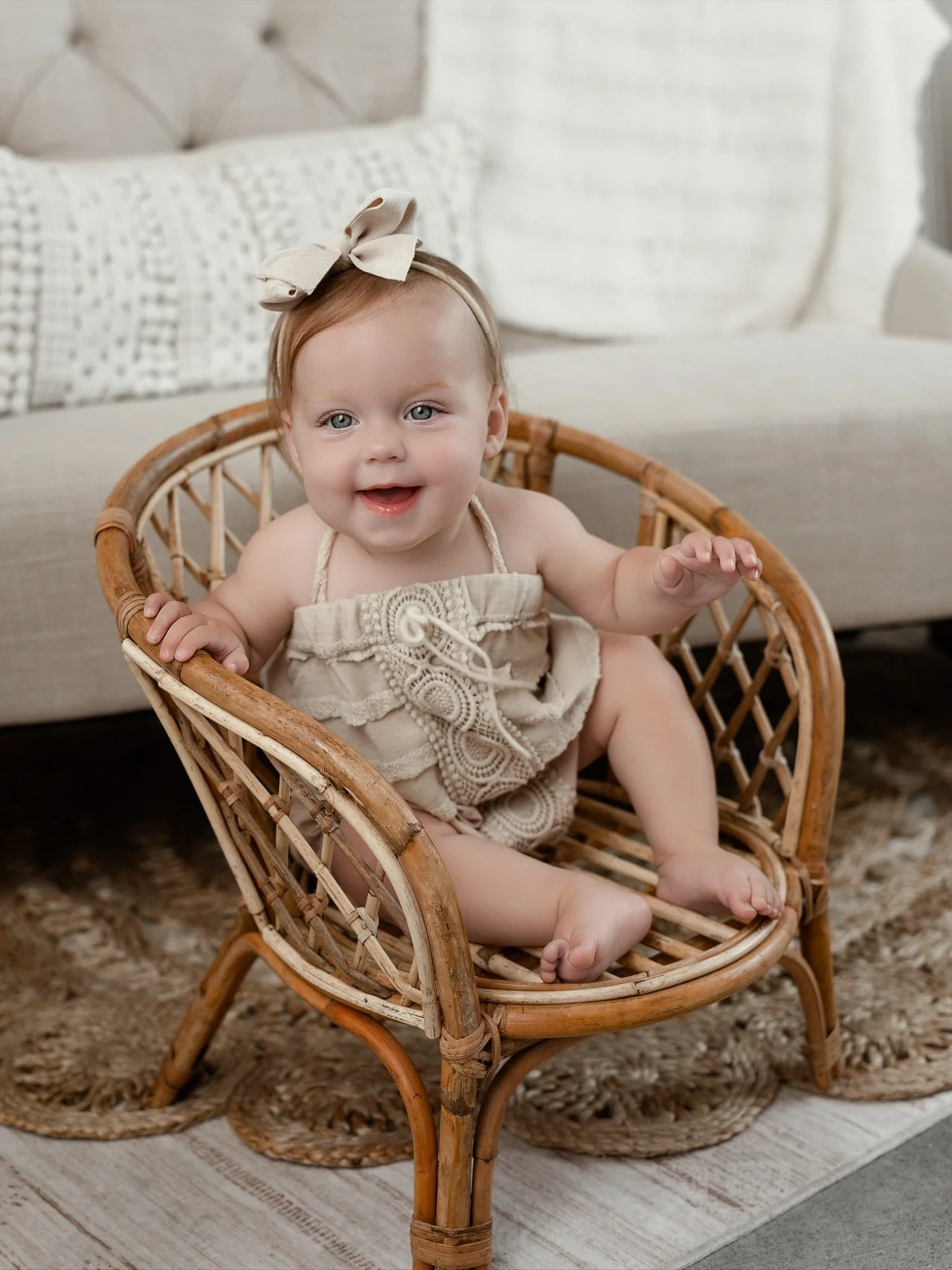 Eight months of giggles, dimples, and the sweetest little personality with Miss Hadley! 🌸